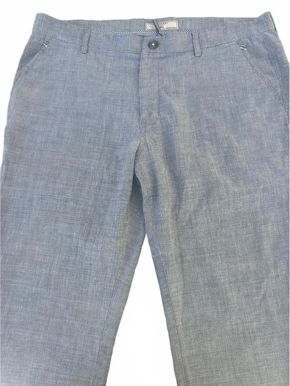 Burberry Prorsum Gray Linen Blend Pants 40